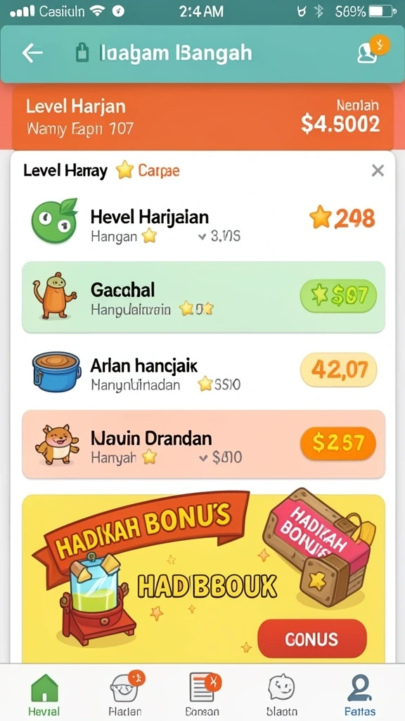 rpvip1 - Beragam level dan tantangan yang dapat diselesaikan.